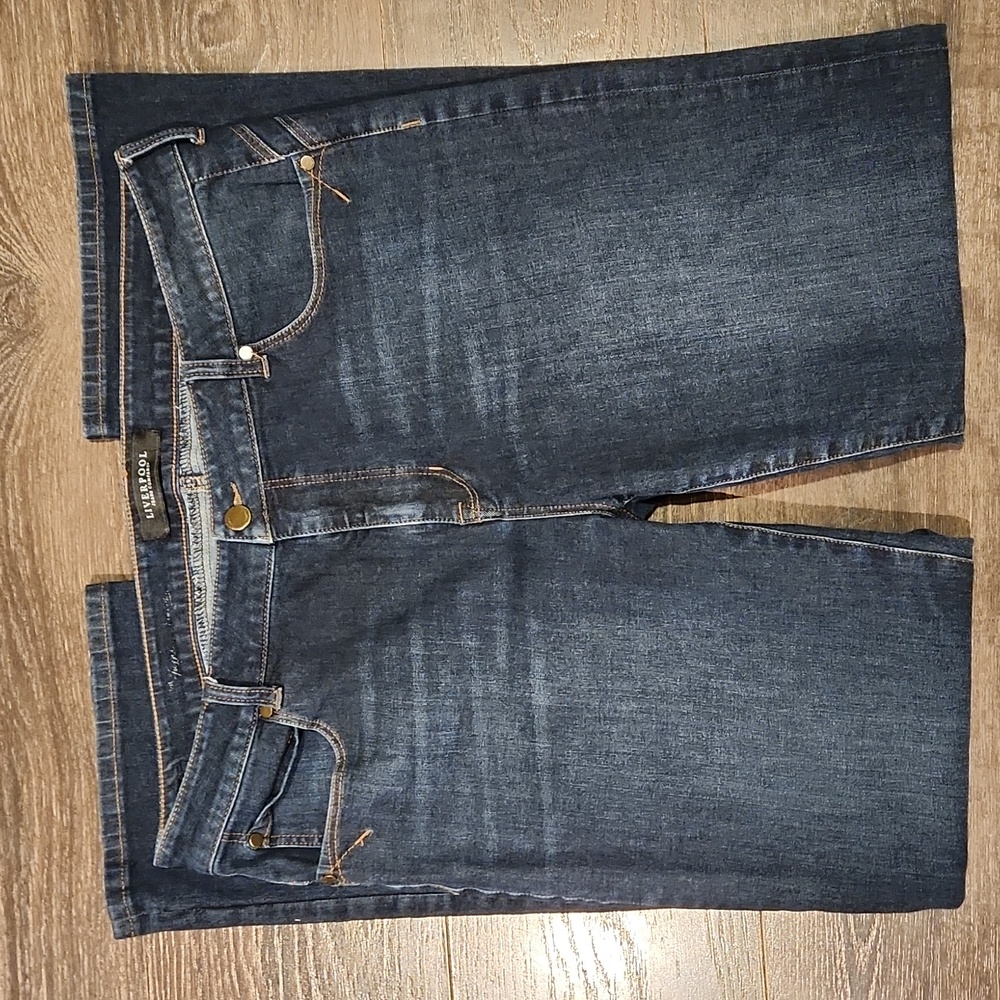 ❤️ LIVERPOOL JEANS COMPANY REMY HUGGER STRAIGHT LEG JEANS, CORVUS DARK WASH, 16